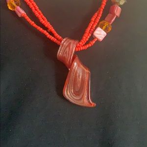 Stunning Art Glass Necklace!